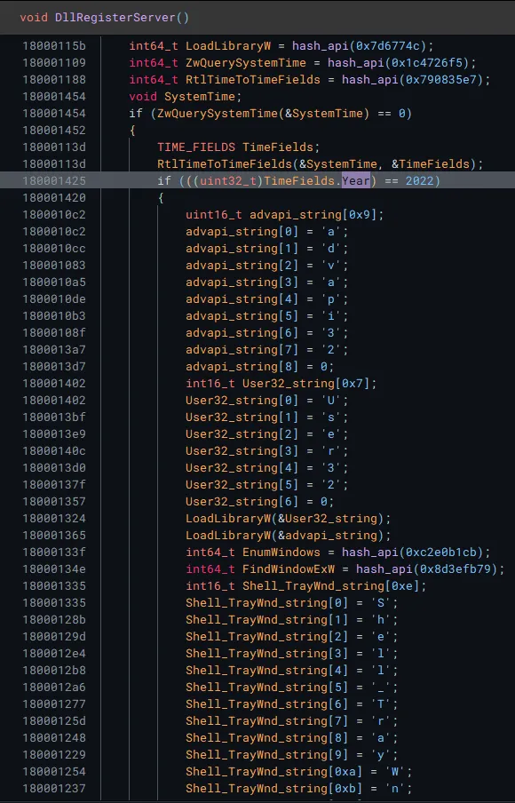 Main code