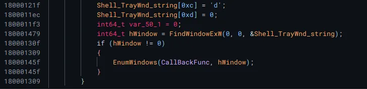Looks like it wants to do something with a window?