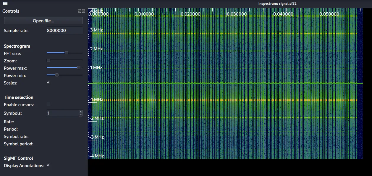 Opened signal capture